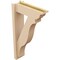 Ekena Millwork 5 1/2-in W x 16-in D x 28-in H Funston Trad Rough Cedar Woodgrain TimberThane Outlooker, Primed Tan OUTUR055X16X28FST04RCPR - alternate 5